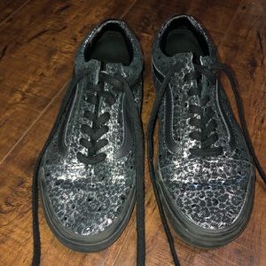 Leopard Metallic Vans